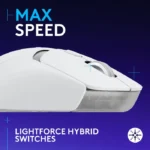 Logitech G309 LightSpeed Wireless/BlueTooth Gaming Mouse Hero 25K 25,600 DPI - White - الصورة 6