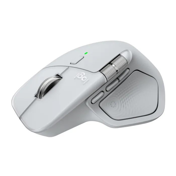 910-007576_0007_layer_0 Logitech MX Master 4 Wireless/Bluetooth Mouse For MacOS - White Silver - الصورة 1