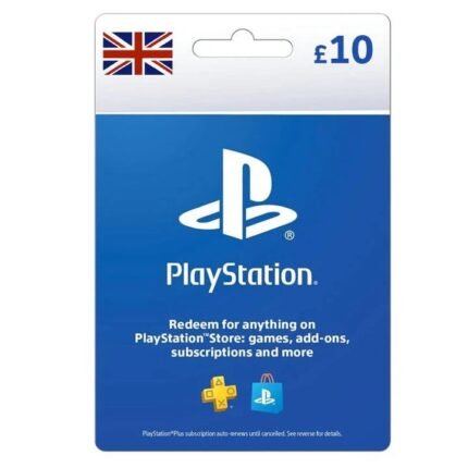 بطاقة هدايا سوني بلايستيشن / PSN بقيمة 10 جنيه إسترليني – المملكة المتحدة (توصيل عبر رسالة نصية SMS)