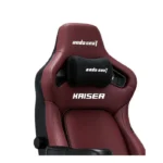 Andaseat Kaiser 4 Large Gaming Chair, Premium PVC Leather, High Density Foam, Memory Foam Head Pillow, Adjustable Armrests - Maroon - الصورة 2