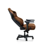 ⁦Andaseat Kaiser 4 Large Gaming Chair, Premium PVC Leather, High Density Foam, Memory Foam Head Pillow, Adjustable Armrests - Brown⁩ - الصورة ⁦4⁩