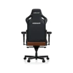 ⁦Andaseat Kaiser 4 Large Gaming Chair, Premium PVC Leather, High Density Foam, Memory Foam Head Pillow, Adjustable Armrests - Brown⁩ - الصورة ⁦5⁩
