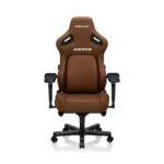⁦Andaseat Kaiser 4 Large Gaming Chair, Premium PVC Leather, High Density Foam, Memory Foam Head Pillow, Adjustable Armrests - Brown⁩ - الصورة ⁦6⁩