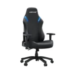 Anda Seat Luna Gaming Chair PVC Leather Head Cushion, Chair, Lumbar Support - Black/Blue - الصورة 8