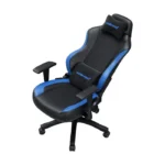 Anda Seat Luna Gaming Chair PVC Leather Head Cushion, Chair, Lumbar Support - Black/Blue - الصورة 2