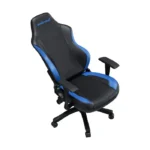 Anda Seat Luna Gaming Chair PVC Leather Head Cushion, Chair, Lumbar Support - Black/Blue - الصورة 4