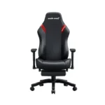 Andaseat Luna Pro with Footrest, Large Gaming Chair, PVC Leather - Black/Red - الصورة 6