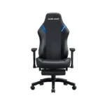Andaseat Luna Pro with Footrest, Large Gaming Chair, PVC Leather - Black/Blue - الصورة 6