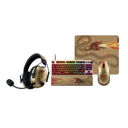 Official Gear of the Elite Step into the arena with the ultimate official Counter Strike 2 bundle from Razer, engineered for the precision and speed demanded by professional esports. This complete collection isn't just peripherals; it's a unified arsenal designed to give you the tactical edge. From the crystal-clear soundscape of the headset to the lightning-fast response of the keyboard and mouse, every component is optimized for the split-second decisions and flawless execution that define victory in CS2, allowing you to play with the confidence of a pro. Uncompromising Performance in Every Detail This meticulously curated bundle delivers peak performance across every critical aspect of gameplay. The Razer BlackShark V3 Pro Wireless headset provides immersive, lag-free TriForce audio and noise-canceling mic for perfect comms. The Razer Huntsman V3 Pro TKL keyboard features Razer's fastest optical switches and adjustable actuation for instant keystrokes. The Razer Viper V3 Pro offers a flawless wireless connection with industry-leading sensor accuracy and a hyper-lightweight design for effortless flick shots and tracking. Anchoring your setup, the Razer Gigantus V2 soft mouse pad ensures consistent, fluid gliding for pixel-perfect control. A Cohesive, Championship-Caliber Set More than the sum of its legendary parts, this bundle presents a cohesive aesthetic and ecosystem. Each piece features subtle Counter Strike 2 branding, tying your battle station together with a professional, focused look. The seamless integration across devices ensures reliable performance without distraction, built on Razer's cutting-edge wireless technology and durability. Designed for the dedicated competitor, this collection is your all-in-one ticket to a cleaner desk, a sharper game, and a definitive step up into the highest tier of competitive play. Key Specifications: Headset: Razer BlackShark V3 Pro Wireless | TriForce 50mm Drivers | HyperClear Supercardioid Mic | Up to 70hr Battery Keyboard: Razer Huntsman V3 Pro TKL (Tenkeyless) | Razer Optical Gen-3 Switches | Adjustable Actuation (0.1mm - 4.0mm) | Doubleshot PBT Keycaps Mouse: Razer Viper V3 Pro Wireless/Bluetooth | Focus Pro 35K Optical Sensor | ~55g Weight | Up to 95hr Battery Mouse Pad: Razer Gigantus V2 Soft Cloth | Non-Slip Rubber Base | 450mm x 400mm x 3mm