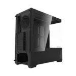 Sleek Panoramic Gaming Case with Stealth Black Finish The Aigo DarkFlash DS900 Air Gaming PC Case in Black is a high-airflow mid-tower designed for modern gaming builds that prioritize both performance and aesthetics. Its 270-degree panoramic tempered glass panels provide a wide, uninterrupted view of your components, making RGB lighting setups and high-end hardware visually striking. The black finish adds a clean, stealth-style appearance suitable for powerful gaming rigs or professional setups. Strong Cooling with 6× 120mm ARGB Fans This case comes pre-installed with 6 ARGB 120mm fans, delivering strong airflow right out of the box for stable thermal performance. The airflow layout supports up to 9 fans total and multiple radiator configurations, including up to 360mm liquid cooling support, making it suitable for high-performance CPUs and GPUs under heavy load. Spacious Interior with High-End Hardware Support The DS900 Air supports ATX, Micro-ATX, and Mini-ITX motherboards and offers excellent clearance for modern components. It supports GPUs up to 425mm in length and CPU coolers up to 170mm, along with 7 expansion slots for flexible upgrades. Its bottom-mounted PSU design and optimized layout improve cable management and airflow efficiency, helping maintain a clean and stable build. Key Specifications Model: Aigo DarkFlash DS900 Air Color: Black Case Type: Mid-Tower ATX Design: 270° Panoramic Tempered Glass Cooling Fans: 6 × Pre-Installed 120mm ARGB Fans Max Fan Support: Up to 9 Fans Radiator Support: Up to 360mm Motherboard Support: ATX / Micro-ATX / Mini-ITX GPU Support: Up to 425mm CPU Cooler Clearance: Up to 170mm Expansion Slots: 7 PSU Position: Bottom Mounted Usage: Gaming, high-performance builds, showcase PCs - الصورة 4