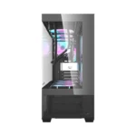 Sleek Panoramic Gaming Case with Stealth Black Finish The Aigo DarkFlash DS900 Air Gaming PC Case in Black is a high-airflow mid-tower designed for modern gaming builds that prioritize both performance and aesthetics. Its 270-degree panoramic tempered glass panels provide a wide, uninterrupted view of your components, making RGB lighting setups and high-end hardware visually striking. The black finish adds a clean, stealth-style appearance suitable for powerful gaming rigs or professional setups. Strong Cooling with 6× 120mm ARGB Fans This case comes pre-installed with 6 ARGB 120mm fans, delivering strong airflow right out of the box for stable thermal performance. The airflow layout supports up to 9 fans total and multiple radiator configurations, including up to 360mm liquid cooling support, making it suitable for high-performance CPUs and GPUs under heavy load. Spacious Interior with High-End Hardware Support The DS900 Air supports ATX, Micro-ATX, and Mini-ITX motherboards and offers excellent clearance for modern components. It supports GPUs up to 425mm in length and CPU coolers up to 170mm, along with 7 expansion slots for flexible upgrades. Its bottom-mounted PSU design and optimized layout improve cable management and airflow efficiency, helping maintain a clean and stable build. Key Specifications Model: Aigo DarkFlash DS900 Air Color: Black Case Type: Mid-Tower ATX Design: 270° Panoramic Tempered Glass Cooling Fans: 6 × Pre-Installed 120mm ARGB Fans Max Fan Support: Up to 9 Fans Radiator Support: Up to 360mm Motherboard Support: ATX / Micro-ATX / Mini-ITX GPU Support: Up to 425mm CPU Cooler Clearance: Up to 170mm Expansion Slots: 7 PSU Position: Bottom Mounted Usage: Gaming, high-performance builds, showcase PCs - الصورة 5