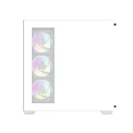 Aigo DarkFlash DS900W Gaming PC Case with 7 ARGB Fans Pre Installed, Tempered Glass Panels - White - الصورة 4