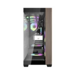 Aigo DarkFlash DS900W Gaming PC Case with 7 ARGB Fans Pre Installed, Tempered Glass Panels - Black - الصورة 5