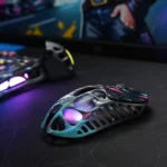 Gravastar Mercury X Pro Magnesium Alloy Frame Wireless/Bluetooth/Wired Gaming Mouse - Neon Graffiti - الصورة 2