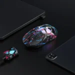 Gravastar Mercury X Pro Magnesium Alloy Frame Wireless/Bluetooth/Wired Gaming Mouse - Neon Graffiti - الصورة 4