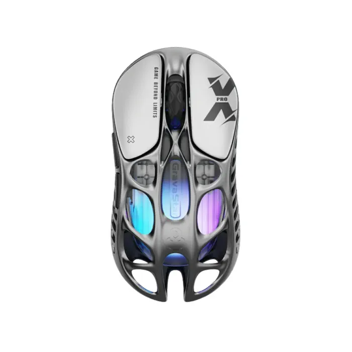 gsx_pro_gry_0004_layer_0 Gravastar Mercury X Pro Magnesium Alloy Frame Wireless/Bluetooth/Wired Gaming Mouse - Interstellar Silver - الصورة 1