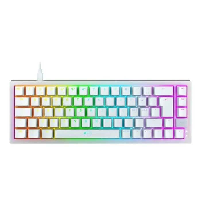 k5-rgb-cpt-tpwhite-r-us-1 CHERRY XTRFY K5 COMPACT RGB Mechanical Gaming Keyboard - White - الصورة 1