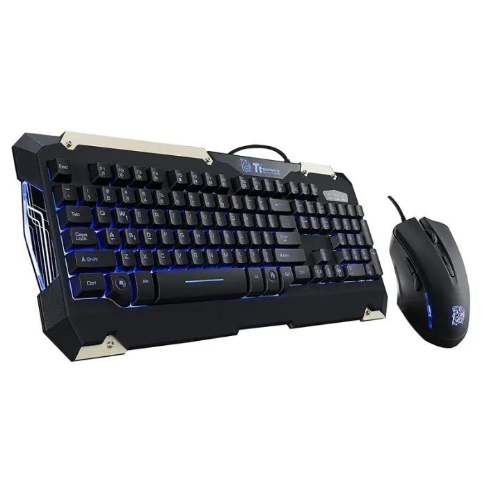 kb-cmc-plblus-01-1 Thermaltake Tt eSPORTS Commander Gaming Wired KeyBoard & Mouse - الصورة 1