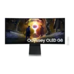 SAMSUNG G855D Odyssey G8 Smart Gaming Monitor, 34" OLED Display, UWQHD Resolution, 175Hz Refresh Rate, 0.03ms (GtG) Response Time, AMD FreeSync Premium Pro & G-Sync Technology, Silver | LS34DG852SMXUE - الصورة 8