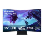 Samsung Odyssey Ark 2nd Gen. (G97NC) 55" 4K UHD (3840 x 2160), VA Panel, 1ms(GTG), 165Hz, 4 Input Multi View, Quantum Mini-LED, AMD FreeSync Premium Pro, HDMI 2.1, Adjustable HAS PIVOT Stand, 1000R Curved Gaming Monitor - الصورة 11