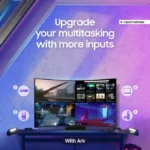 Samsung Odyssey Ark 2nd Gen. (G97NC) 55" 4K UHD (3840 x 2160), VA Panel, 1ms(GTG), 165Hz, 4 Input Multi View, Quantum Mini-LED, AMD FreeSync Premium Pro, HDMI 2.1, Adjustable HAS PIVOT Stand, 1000R Curved Gaming Monitor - الصورة 4