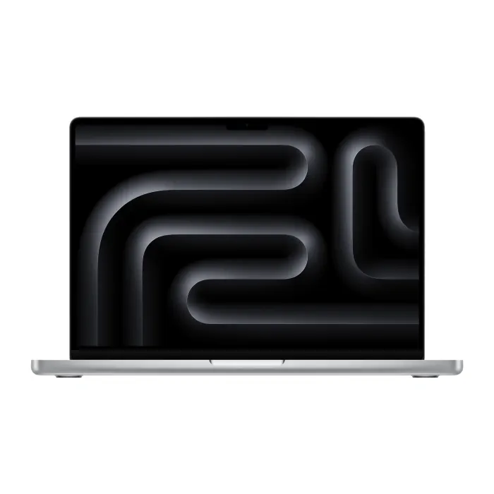 mde44ab_a_0005_layer_0 Apple MacBook Pro M5 Chip, 10‑Core CPU and 10‑Core GPU, 16GB Unified Memory, 512GB SSD Storage, 14-inch Liquid Retina XDR display, Arabic/English Keyboard, Touch ID, Silver | MDE44AB/A - الصورة 1