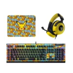 Razer Pokémon Edition Bundle - Razer BlackWidow V4 X Wired Keyboard + Razer Kraken V4 X Wired Gaming Headset + Razer GIGANTUS V2 M Gaming Mouse Pad - الصورة 8