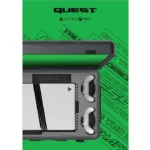 SHARX QUEST Gaming Suitcase (PQ-24Q165I) 24” QHD Monitor (2560x1440), IPS, 165Hz, 1ms, HDMI 2.1 & USB-C, Dual 7W Speakers with YAMAHA Amplifier, Aluminum Case, Portable Design, Compatible with XboxS and all PS5 versions (Digital, Slim, PS5 Pro) - الصورة 9