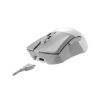 Asus P711 Rog Gladius III Aim Point Wireless/Bluetooth DPI 36,000 Out Standing 119-Hour Battery Life (79 Gram) Gaming Mouse - White - الصورة 2