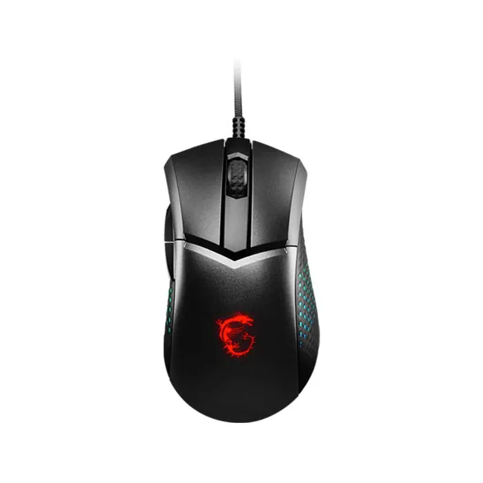 product_9630_1 MSI Clutch GM51 Light Weight DPI 26000 Wired Gaming Mouse - Black - الصورة 1