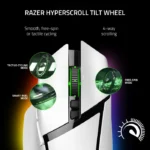 Razer Basilisk V3 Pro Wireless/BT/Wired Gaming Mouse Hyper Scroll Tilt Wheel, 30K DPI Optical Sensor, Gen-3 Optical Switches, 13-Zone Chroma RGB, 13 Programmable Controls - White - الصورة 4