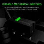 Razer DeathAdder Essential Gaming Mouse: 6400 DPI Optical Sensor, 5 Programmable Buttons, Mechanical Switches, Rubber Side Grips - Black - الصورة 4