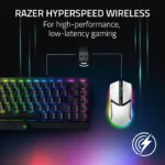 Razer Cobra Pro HyperSpeed Wireless/Bluetooth/Wired 30K DPI Gaming Mouse, 10 Customizable Control Focus Gen-3 Switches, Up to 170 Hrs Bluetooth/100 Hrs on Hyperspeed Wireless - White - الصورة 2