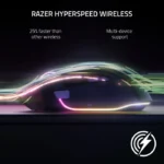 Razer Basilisk V3 Pro Wireless/BT/Wired Gaming Mouse Hyper Scroll Tilt Wheel, 30K DPI Optical Sensor, Gen-3 Optical Switches, 13-Zone Chroma RGB, 13 Programmable Controls - White - الصورة 6