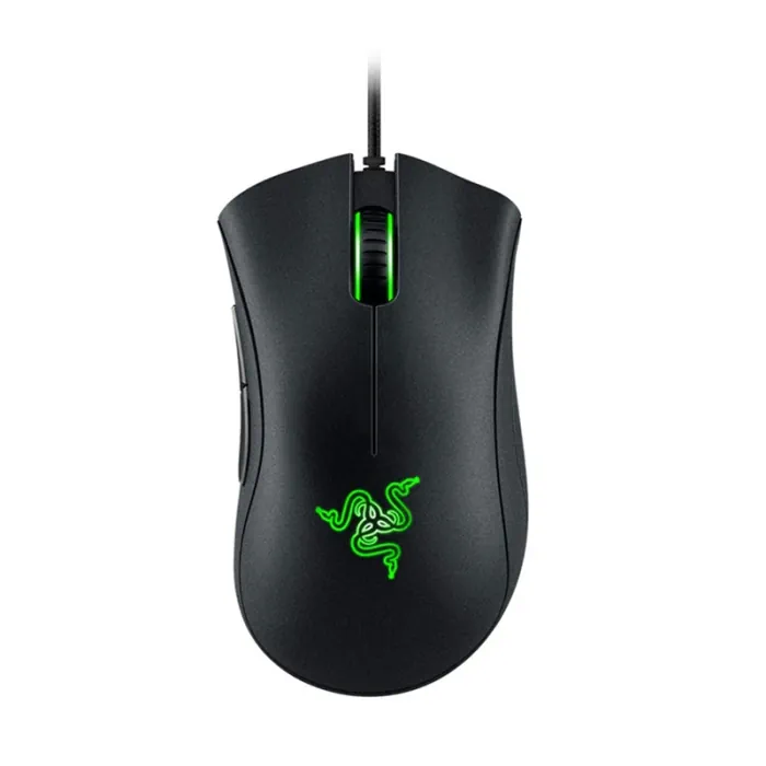 razer-deathadder-essential-1_1_1 Razer DeathAdder Essential Gaming Mouse: 6400 DPI Optical Sensor, 5 Programmable Buttons, Mechanical Switches, Rubber Side Grips - Black - الصورة 1