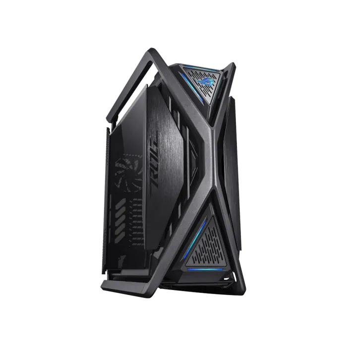 rog_hyperion_gr701-1_1 Asus Hyperion GR701 Full Tower E-ATX Gaming Case, 2-Sides Tempered Glass, 420mm dual radiator support, 4x 140mm Fans Pre-installed, Metal GPU holder, ARGB fan hub, 60W fast charging - الصورة 1