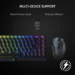 Razer Naga V2 Hyperspeed Ergonomic Wireless/Bluetooth MMO Gaming Mouse - Up to 400 Hours Battery Life - Black - الصورة 2