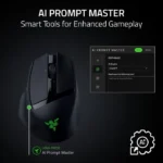 Razer Basilisk Mobile Portable Ergonomic Wireless/Bluetooth Gaming Mouse, Upto 105Hr, Focus X 18K Optical Sensor - Black - الصورة 4