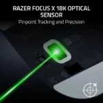 Razer Basilisk Mobile Portable Ergonomic Wireless/Bluetooth Gaming Mouse, Upto 105Hr, Focus X 18K Optical Sensor - Black - الصورة 8