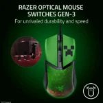 Razer Cobra Minecraft Edition Lightweight Optical Wired Gaming Mouse with Chroma RGB Lighting, Razer Gen‑3 Optical Mouse Switches - Green - الصورة 3
