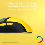 Razer Cobra Pokémon Edition, 58g Lightweight Wired Gaming Mouse, 8500 DPI Sensor, Optical Mouse Switches 3th Gen, Chroma Lighting with Gradient Underglow, Speedflex Cable, Pokémon Kanto | RZ01-04650400-R3M1 - الصورة 4