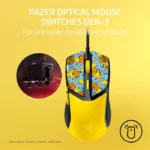 Razer Cobra Pokémon Edition, 58g Lightweight Wired Gaming Mouse, 8500 DPI Sensor, Optical Mouse Switches 3th Gen, Chroma Lighting with Gradient Underglow, Speedflex Cable, Pokémon Kanto | RZ01-04650400-R3M1 - الصورة 5