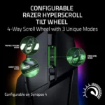 Razer Basilisk V3 Pro 35K Fully Customizable Wireless/ Bluetooth Wired Ergonomic Gaming Mouse, Focus Pro 35K Optical Gen-2 Sensor, Up to 210 Hrs on Bluetooth/145 Hrs on Wireless– Black - الصورة 6