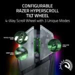 Razer Basilisk V3 Pro Phantom White – Wireless/BT/Wired 35K DPI Optical Sensor HyperSpeed RGB Gaming Mouse – Upto 210 Hrs Battery Life -| RZ01-05240400-R3G1 - الصورة 7