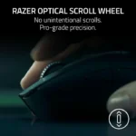 Razer DeathAdder V4 Pro Wireless Gaming Mouse: 56g Lightweight - HyperSpeed Wireless Gen-2 - Optical Scroll Wheel - Optical Switches Gen-4 - Focus Pro 45K Sensor Gen-2 - Up to 150 Hr Battery, Black | RZ01-05330100-R3G1 - الصورة 8