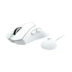 Razer DeathAdder V4 Pro Wireless Gaming Mouse: 56g Lightweight - HyperSpeed Wireless Gen-2 - Optical Scroll Wheel - Optical Switches Gen-4 - Focus Pro 45K Sensor Gen-2 - Up to 150 Hr Battery, White | RZ01-05330200-R3G1 - الصورة 4