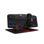 Redragon Gaming Essentials RGB Wired KeyBoard Mouse Headset & Mouse Pad 4 in 1 Set - Black - الصورة 4
