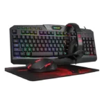 Redragon Gaming Essentials RGB Wired KeyBoard Mouse Headset & Mouse Pad 4 in 1 Set - Black - الصورة 6