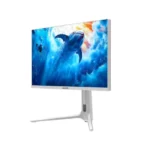 Sades RS-Dolphin 27" IPS Panel Dual Mode (4K 160Hz & FHD 320Hz) 0.5ms HDMI 2.1, Rear RGB Lightning Wide Angle Gaming Monitor - White - الصورة 3