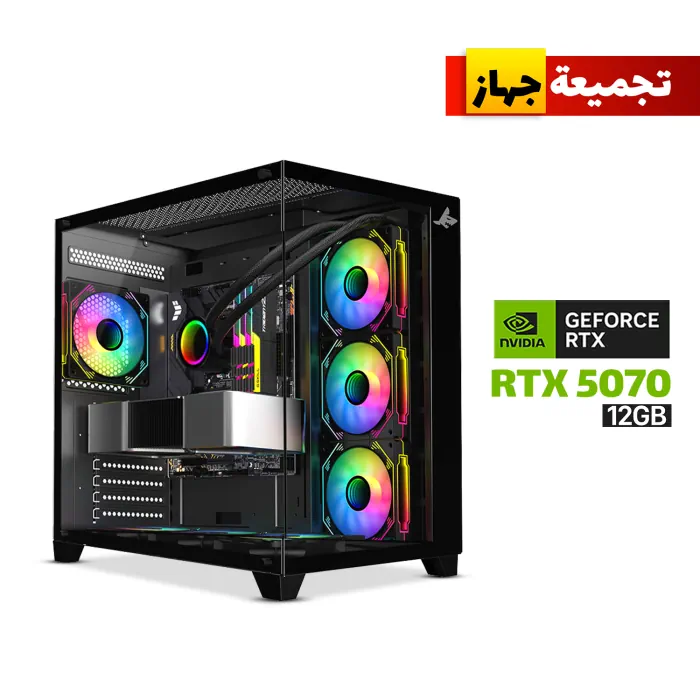 sharx_profin_xi700b_gaming_gpc4_-_creation Gaming PC i7-14700F, GigaByte Intel B760M G AX WIFI DDR5 MotherBoard, 32GB DDR5 (6000) RAM, 1TB NVMe SSD, RTX 5070 12GB VGA, 850 Watt GOLD PSU, AZZA L240 Liquid Cooler, Sharx Profin XI700B Case Black, Windows 11 Pro License - الصورة 1